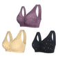 🔥Payez 1 Obtenez 3(3packs)🔥Soutien-gorge en coton à fermeture frontale Design for Senior