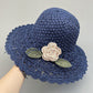 👒Élégant Chapeau de Paille au Crochet avec Détail à Volants