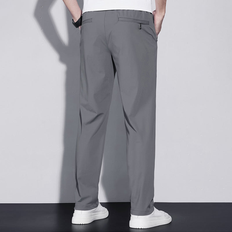 PANTALON D'AFFAIRES EN SOIE STRETCH POUR HOMMES