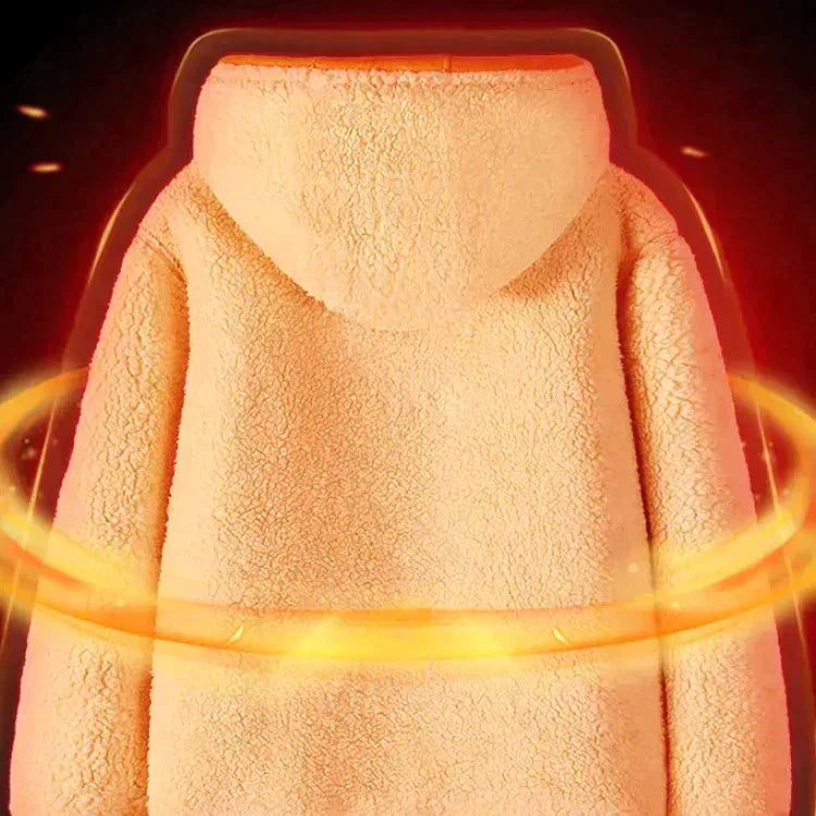 ⏳Spécial à durée limitée⏰Veste chaude rembourrée double couche unisexe📍🎁