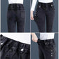 Jeans skinny souples, chauds et pelucheux pour femmes