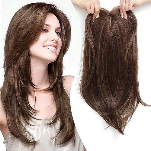 💇‍♀️Topper Postiches avec franges pour les femmes aux cheveux clairsemés