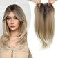 💇‍♀️Topper Postiches avec franges pour les femmes aux cheveux clairsemés