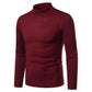Pull de couleur masculine avec demi-collé
