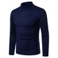 Pull de couleur masculine avec demi-collé