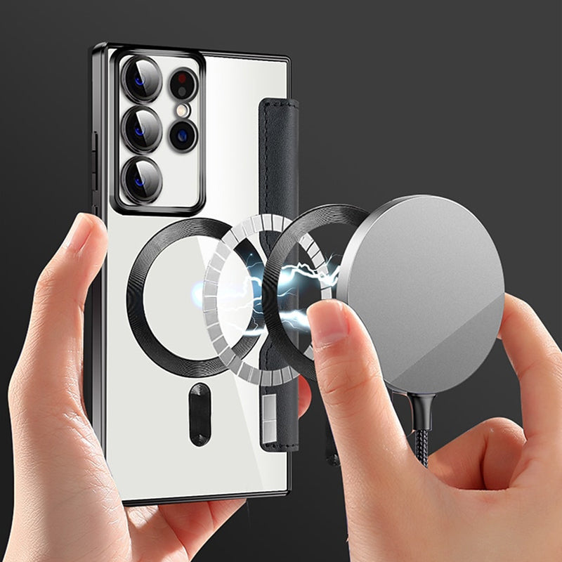 📱2025 Nouveau cuir structuré Flip étui de téléphone portable pour Samsung