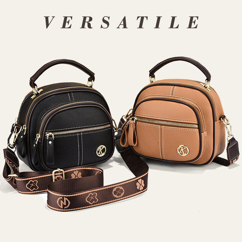 👜✨57 % de réduction 🔥Sac classique multi-compartiments à bandoulière large et ajustable en cuir