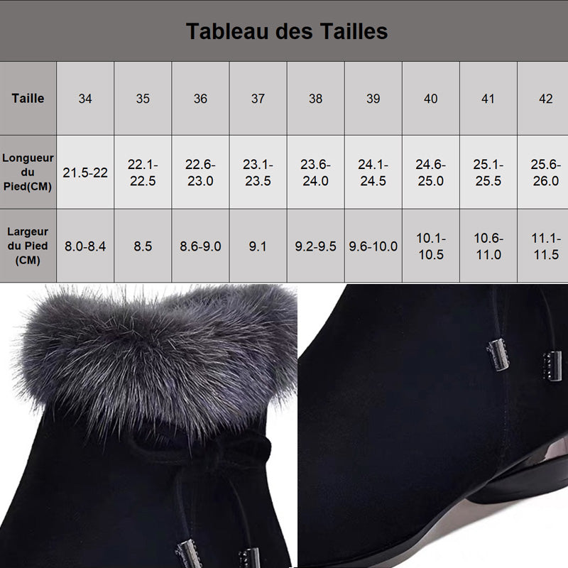 🔥[Offre spéciale] Bottines en cuir souple à talons moyens – élégantes, confortables et parfaites pour l'automne et l'hiver !