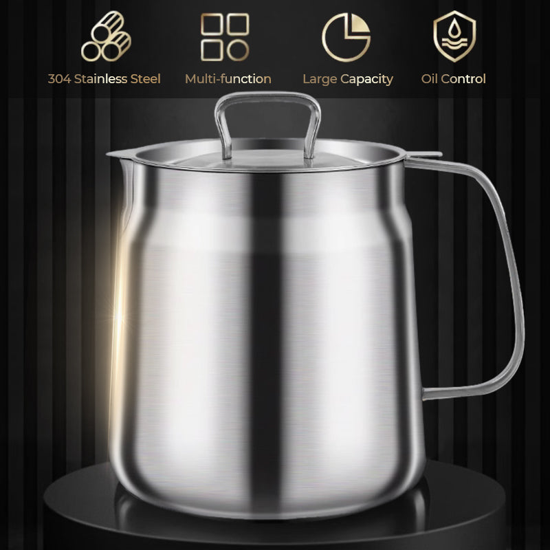 🎅 Fureur hivernale - Moitié prix 🎊 Contenant multifonctionnel de grande capacité en acier inoxydable 304 pour filtre à huile.