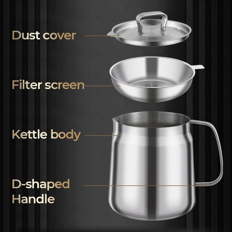 🎅 Fureur hivernale - Moitié prix 🎊 Contenant multifonctionnel de grande capacité en acier inoxydable 304 pour filtre à huile.