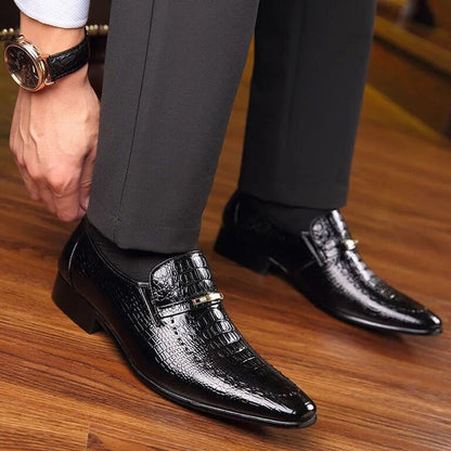 🐊👞 Chaussures en cuir confortables et luxueuses pour hommes🔥✨