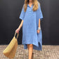👗💕Robe midi à chemise surdimensionnée avec poche