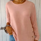 💥50 % RÉDUCTION 👚T-shirt uni décontracté à manches longues avec boutons pour femmes