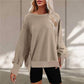👚Sweat à col ras du cou surdimensionné