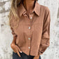 Chemises pour femmes à revers décontractés et chemises à boutons