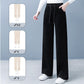 Pantalon à cordon de serrage à jambe large Cozy Chic