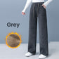 Pantalon à cordon de serrage à jambe large Cozy Chic