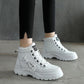 🍂Nouveaux styles pour l'automne et l'hiver❄️Bottes à lacets chaudes et imperméables pour femmes