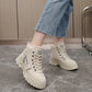 🍂Nouveaux styles pour l'automne et l'hiver❄️Bottes à lacets chaudes et imperméables pour femmes
