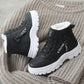 🍂Nouveaux styles pour l'automne et l'hiver❄️Bottes à lacets chaudes et imperméables pour femmes