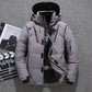 Parka blanche en duvet de canard pour hommes - Veste chaude d'hiver- Livraison gratuite