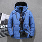 Parka blanche en duvet de canard pour hommes - Veste chaude d'hiver- Livraison gratuite