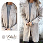 🌸Soldes d'automne 50% de réduction💕Manteau à revers en tweed à manches longues pour femmes