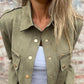 🔥Offre limitée à 50 % de réduction🔥Veste utilitaire boutonnée en daim pour femmes