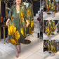 🍁Nouveautés d'automne 50% RÉDUCTION💃Robe imprimée tendance avec dégradé de couleurs
