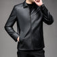 🔥Temps limité 50% DE RÉDUCTION🔥Veste en cuir à revers pour homme d'affaires décontracté