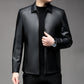 🔥Temps limité 50% DE RÉDUCTION🔥Veste en cuir à revers pour homme d'affaires décontracté