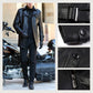 Trench-coat en cuir PU pour hommes à double boutonnage