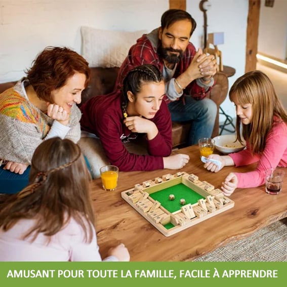 JEUX FAMILIAUX AMUSANTS - Shut The Box Brädspel🎲