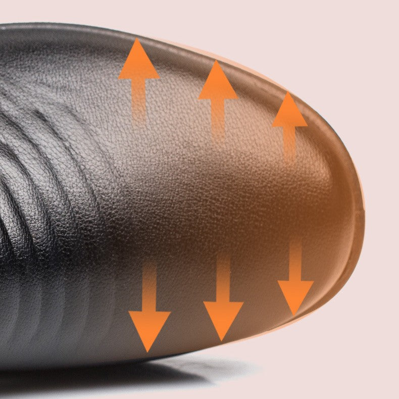 Bottines courtes en peluche avec semelles douces et chaudes