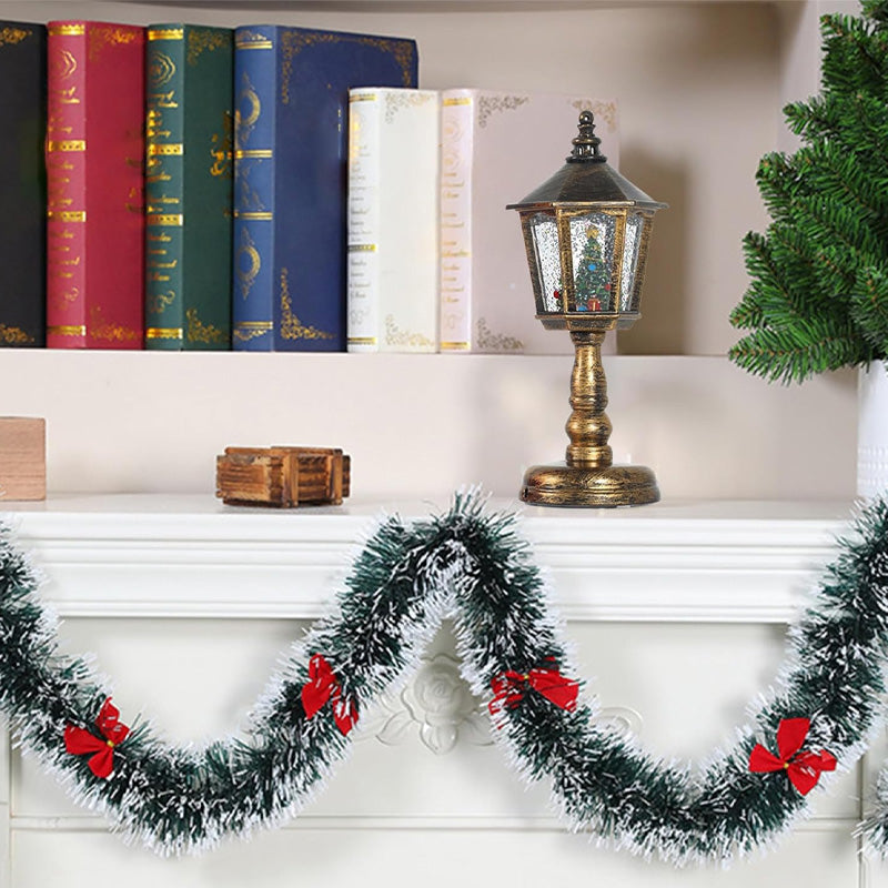 🔥34 % OFFRE SPÉCIALE DE NOËL🎅Lanterne boule à neige lumineuse avec musique pour Noël