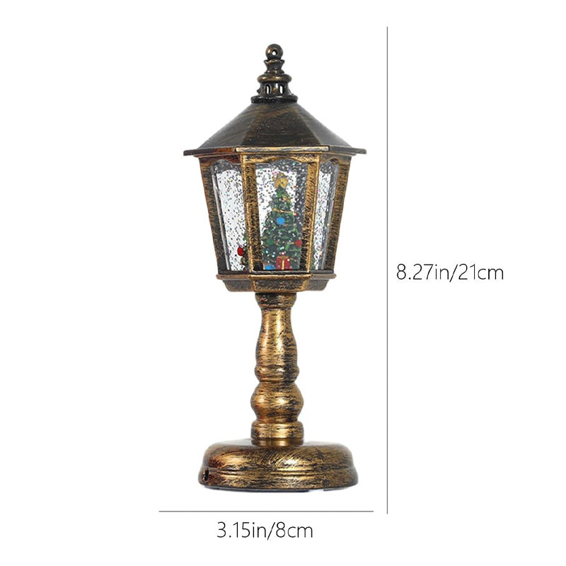 🔥34 % OFFRE SPÉCIALE DE NOËL🎅Lanterne boule à neige lumineuse avec musique pour Noël