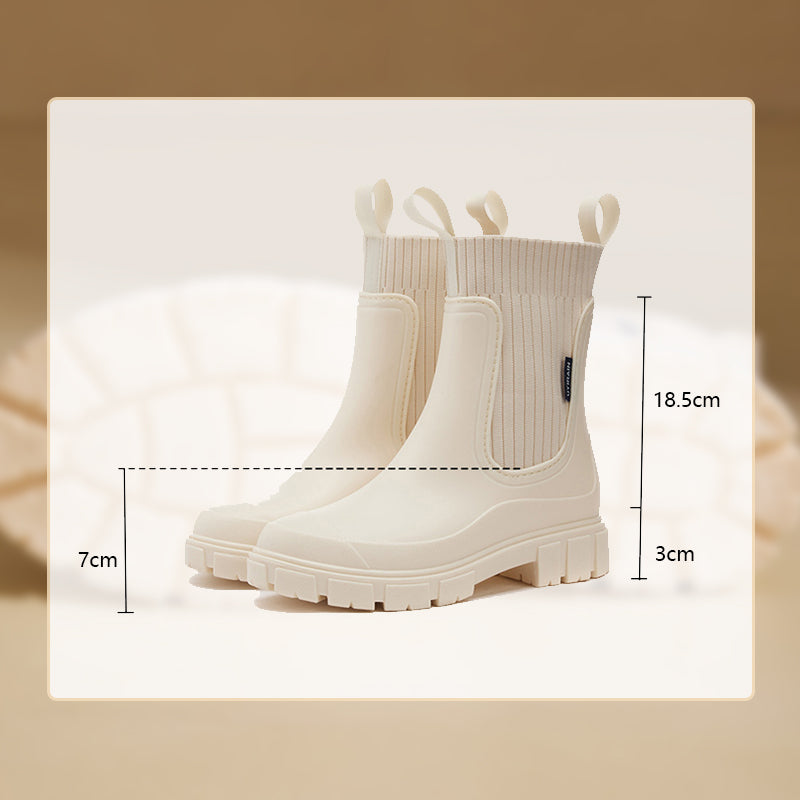 Bottes imperméables antidérapantes à semelle épaisse de longueur moyenne🎁 Soldes de Noël anticipés - 49 % de réduction🎅