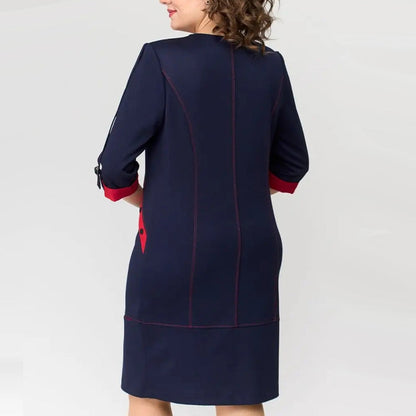 🎁Robe femme haut de gamme à la mode avec zip latéral