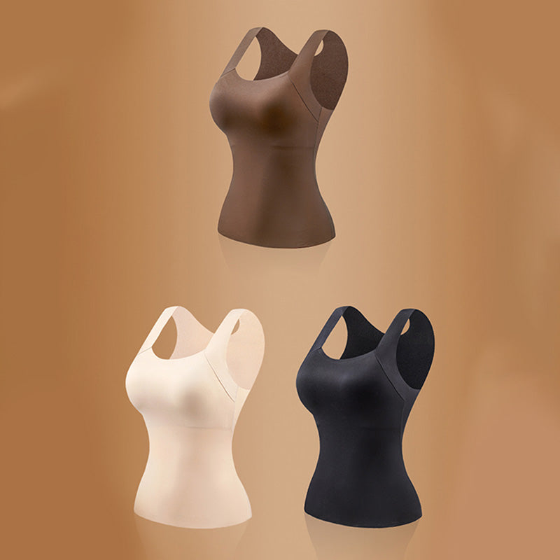 🔥Dernier jour 49 % de réduction💖Débardeur Femme Ultra Confortable 😌 à Encollure U | Avec Soutien-gorge Intégré pour un Look Parfait 💫✨