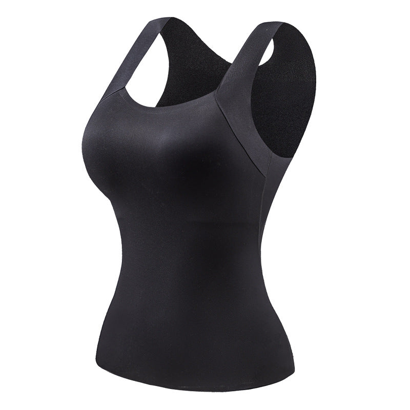 🔥Dernier jour 49 % de réduction💖Débardeur Femme Ultra Confortable 😌 à Encollure U | Avec Soutien-gorge Intégré pour un Look Parfait 💫✨