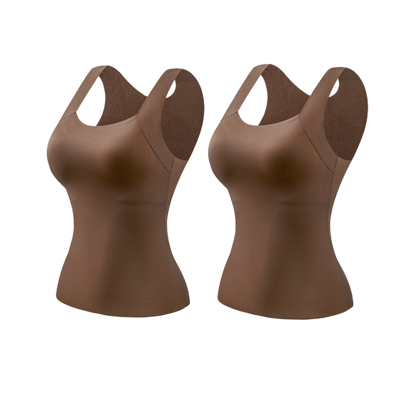 🔥Dernier jour 49 % de réduction💖Débardeur Femme Ultra Confortable 😌 à Encollure U | Avec Soutien-gorge Intégré pour un Look Parfait 💫✨