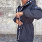 Manteau à capuche tendance pour femme avec cordon de serrage à la taille