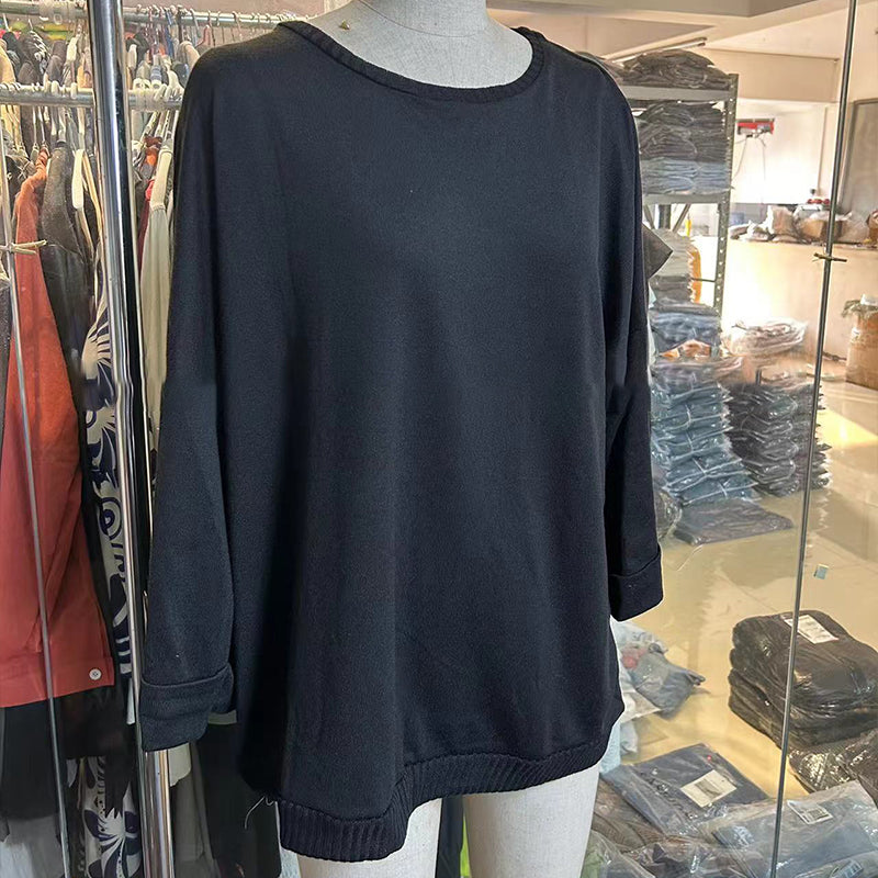 🎀Soldes limitées 49 % de réduction🎀Haut classique en tricot uni pour femme