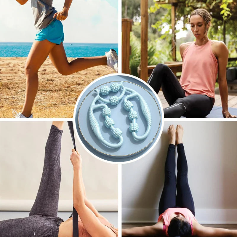 🔥Pour de belles jambes fines, utilisez cette merveille d'amincissement des jambes avec neuf roues.
