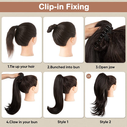 💜 PROMOTION DU DERNIER JOUR - 50% DE RÉDUCTION💜Extension de cheveux bouclés, ondulés et crépus avec queue de cheval