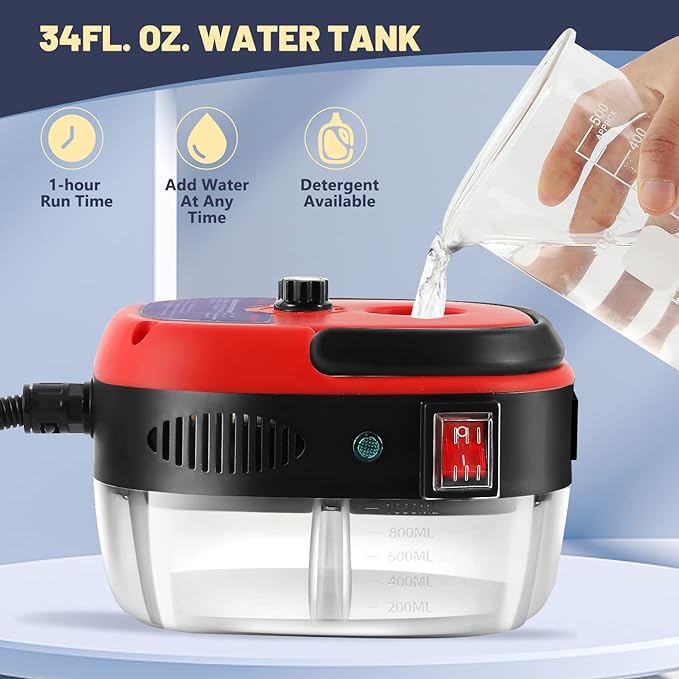 ✨2500W Nettoyeur à Vapeur à Haute Température Pressurisée Portatif✨