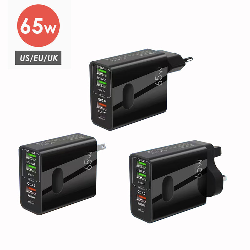 🎉Ventes chaudes - 50 % de réduction👍[Cadeau pratique] Chargeur rapide 65 W à ports multiples 5 en 1