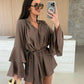 🔥Mini robe ample de couleur unie pour femmes