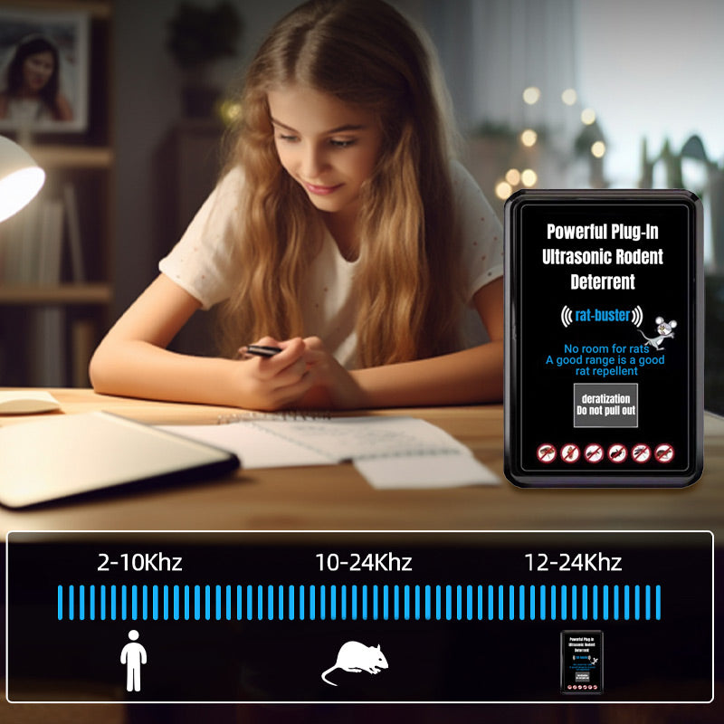 ⏳Offre à durée limitée : 50 % de réduction💥Puissant répulsif à ultrasons enfichable contre les rongeurs