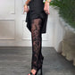 💋🎉Pantalon large sexy pour femmes avec doublure en dentelle